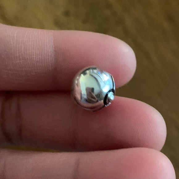 NWOT Pokemon Pokeball Poke Ball Pocket Monster Capture Ball Charm Silver 925 - Picture 9 of 10